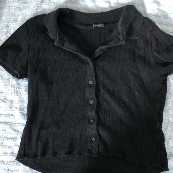 BLACK BRANDY POLO BUTTON UP - Picture 2 of 4